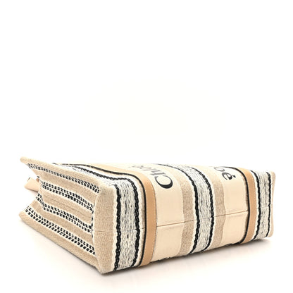 Chloe Knit Medium Woody Ribbon Tote Nude 4 of 10