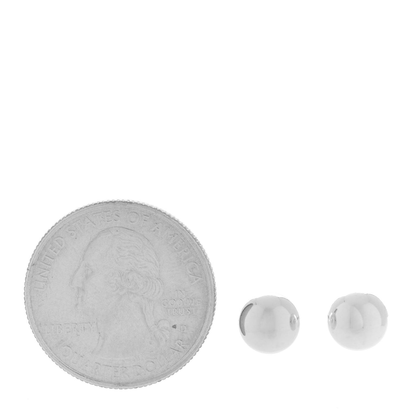 Sterling Silver 8mm HardWear Ball Earrings