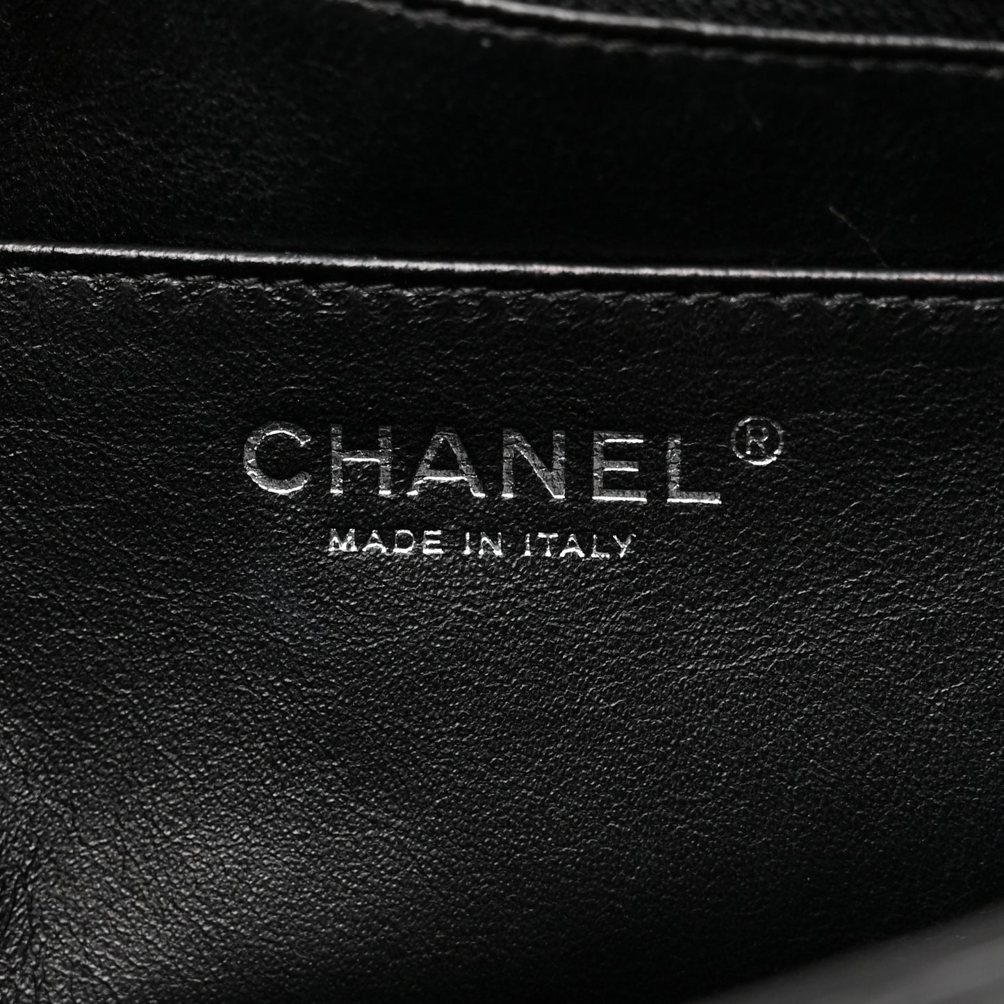 Patent Quilted Jumbo Single Flap Black
