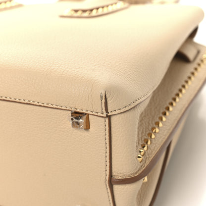 MCM Grained Calfskin Studded Medium Milla Tote Beige 14 of 14