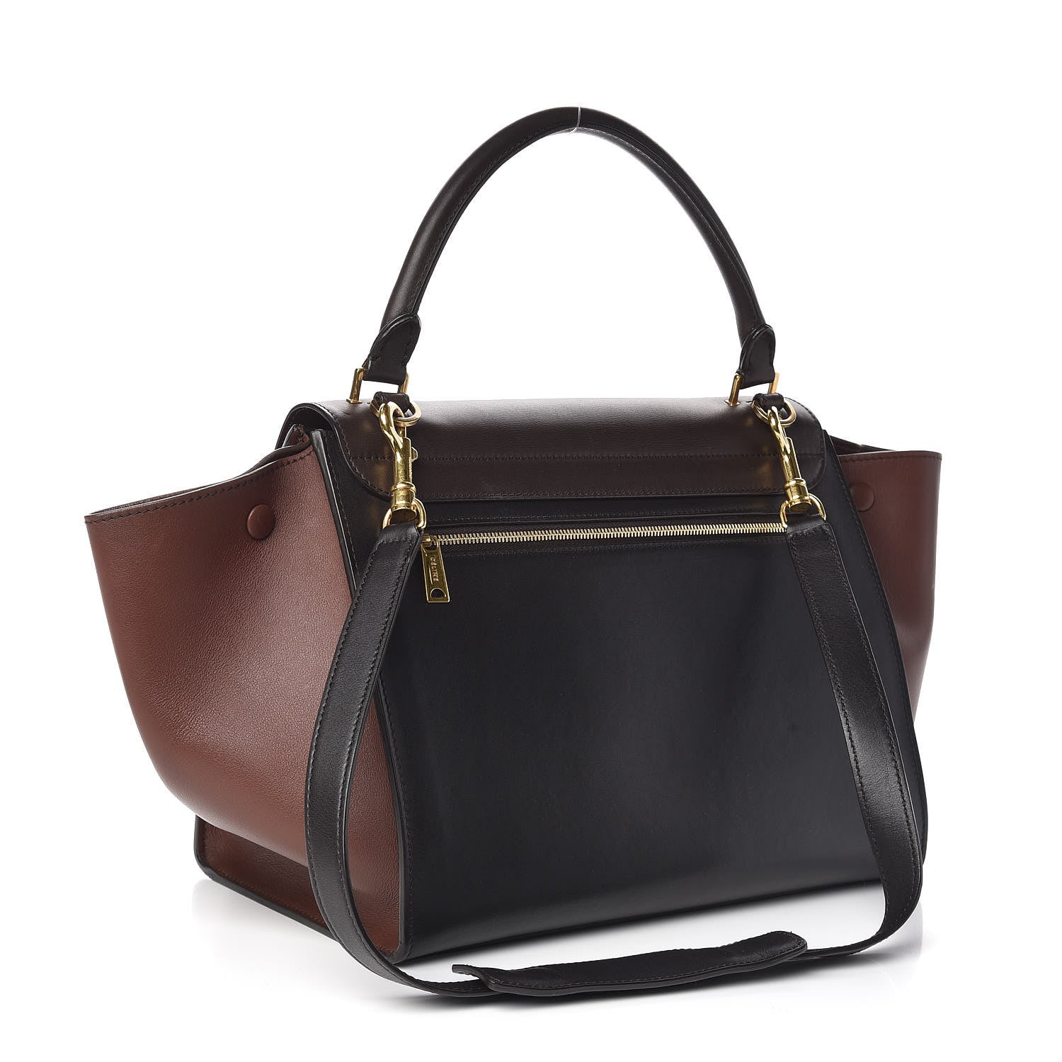 Celine Smooth Calfskin Medium Tri-Color Trapeze 3 of 9