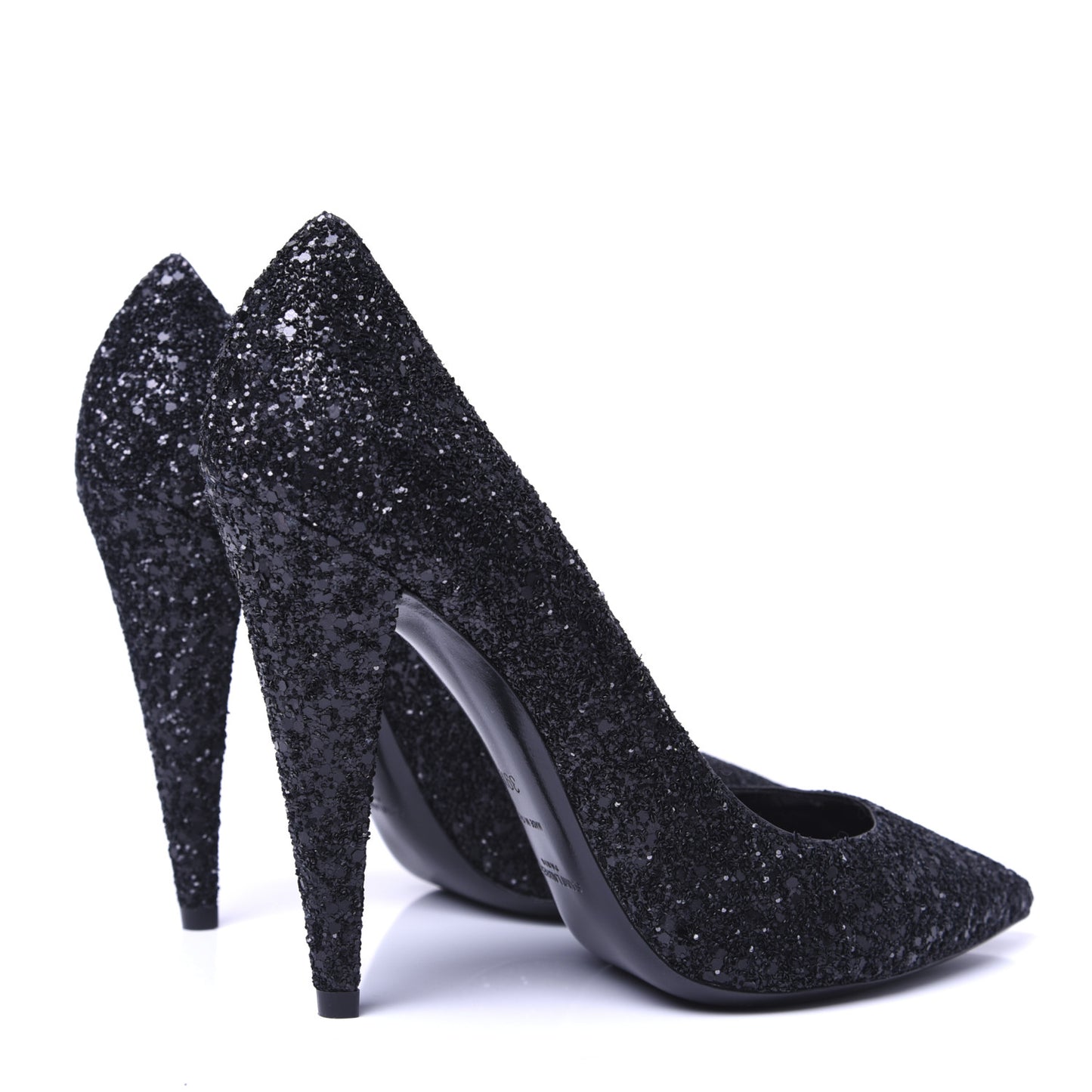 Glitter Era Pumps 39.5 Black Silver