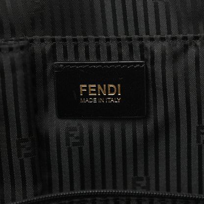 Fendi Patent Canvas Small Chameleon Tote Black 5 of 9
