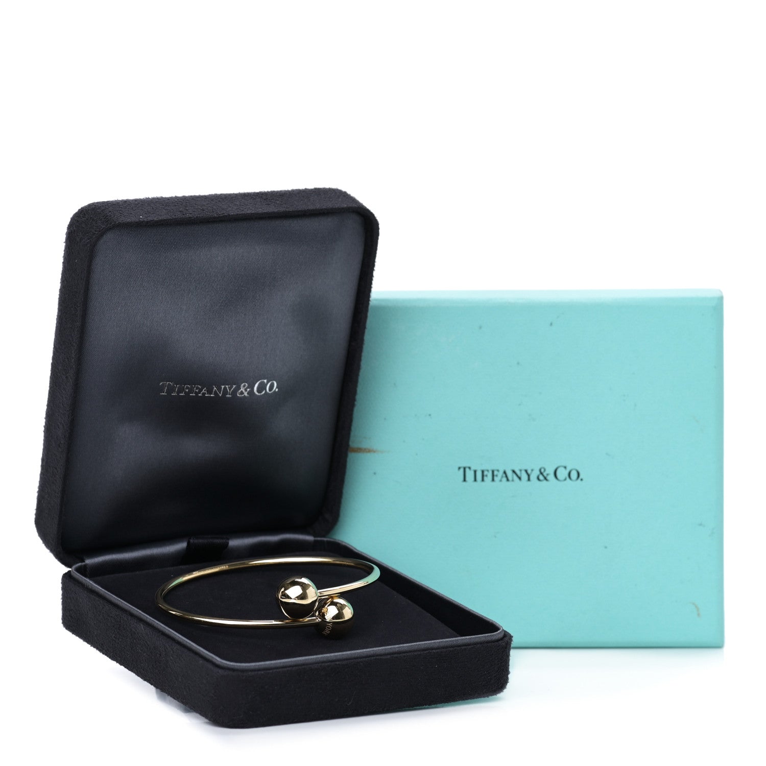 Tiffany 18K Yellow Gold 11mm HardWear Ball Bypass Bracelet 6 of 6