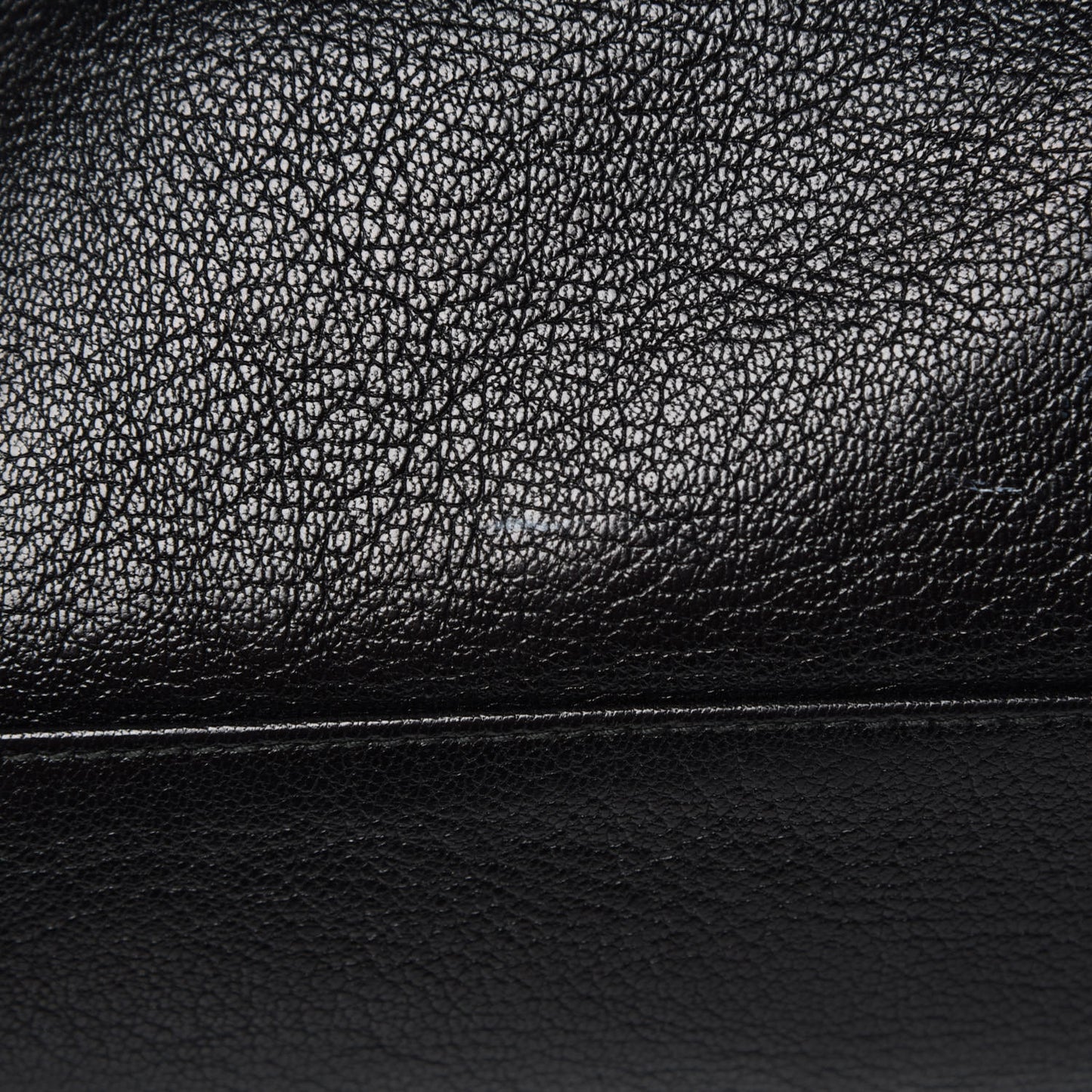 Chevre Gold Metallic Edge Hardware Velo Black