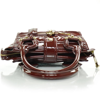 Burberry Patent Quilted Mini Manor Bag 5 of 9