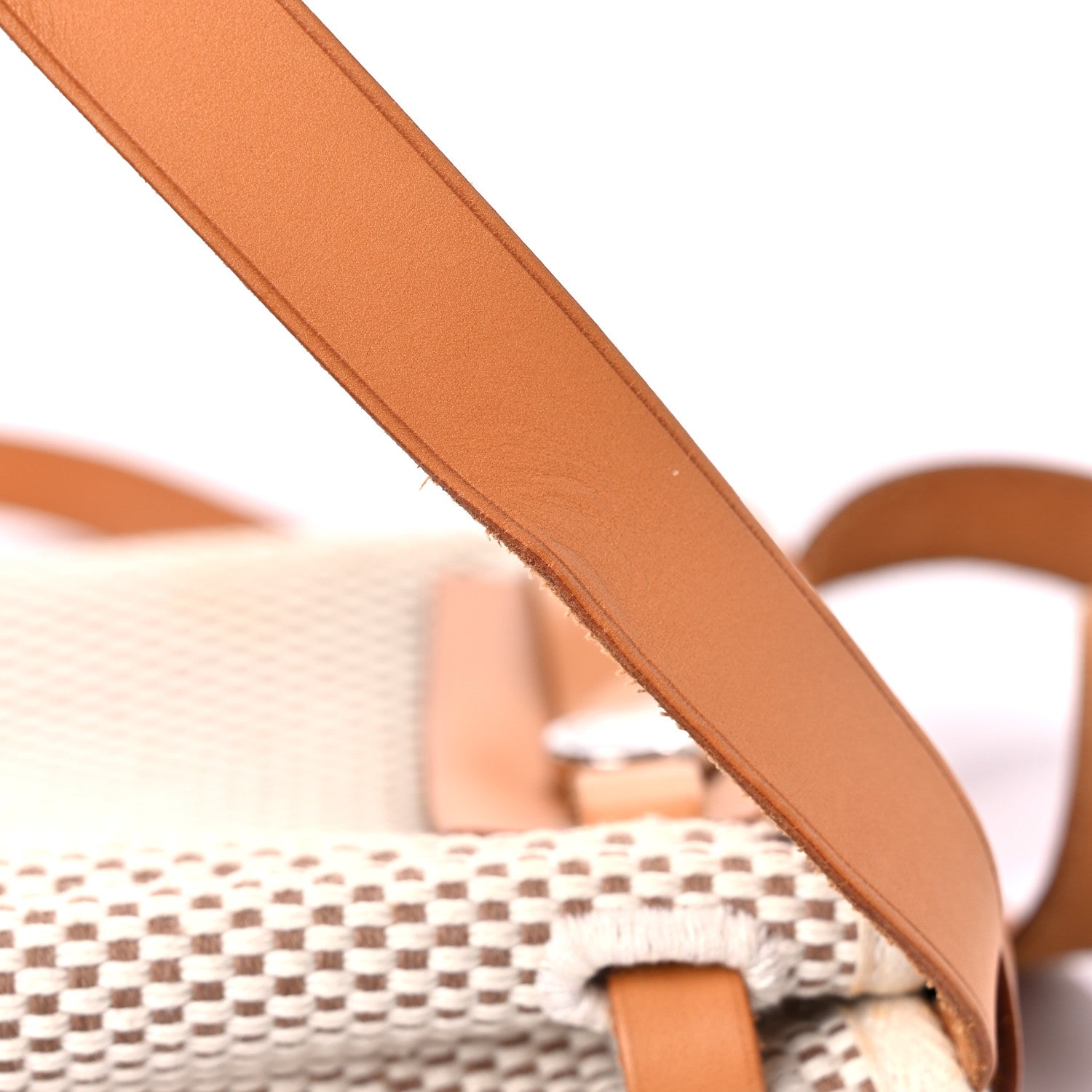 Hermes Toile Vache Calfskin Herbag TPM Natural 14 of 15