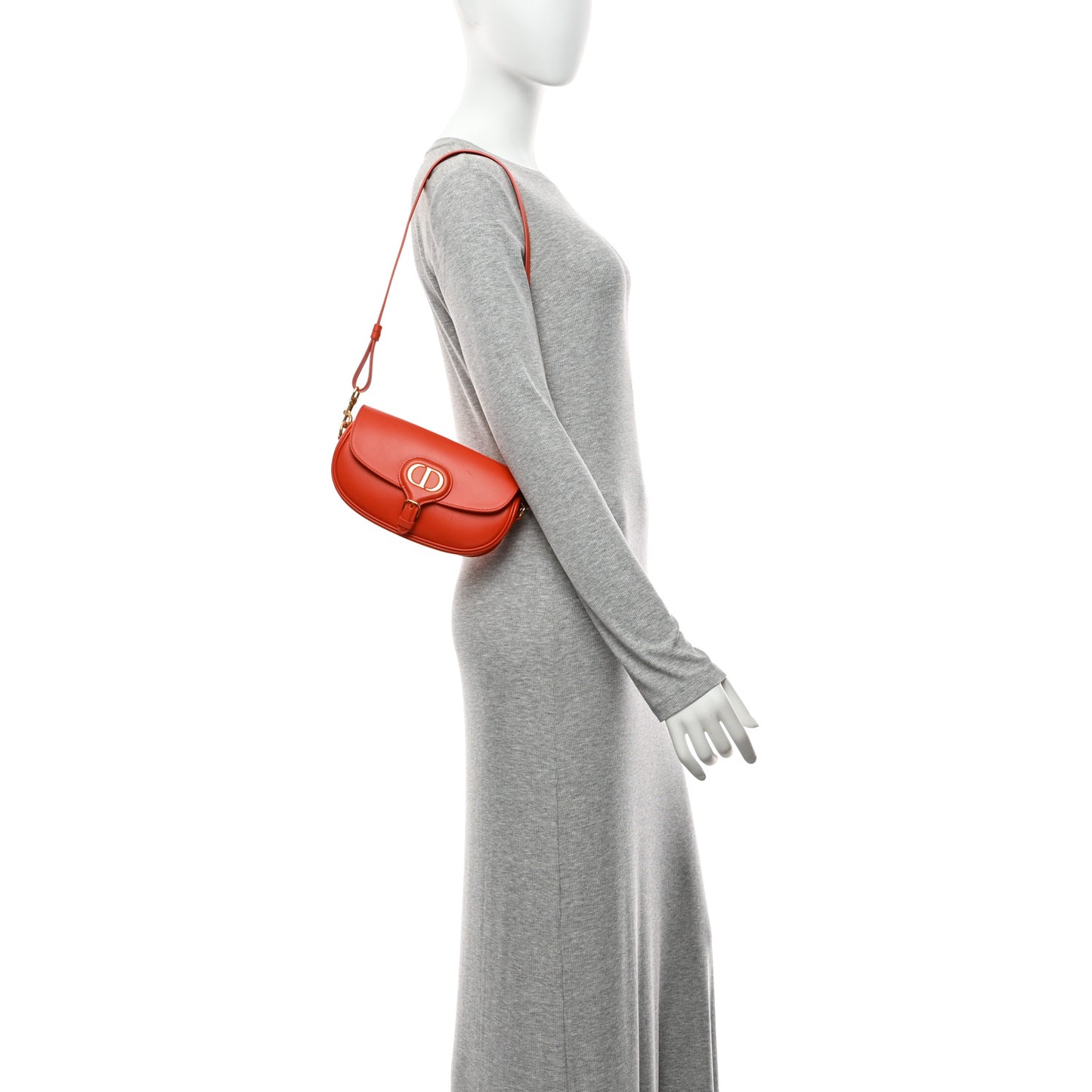 Box Calfskin East West Bobby Bag Orange