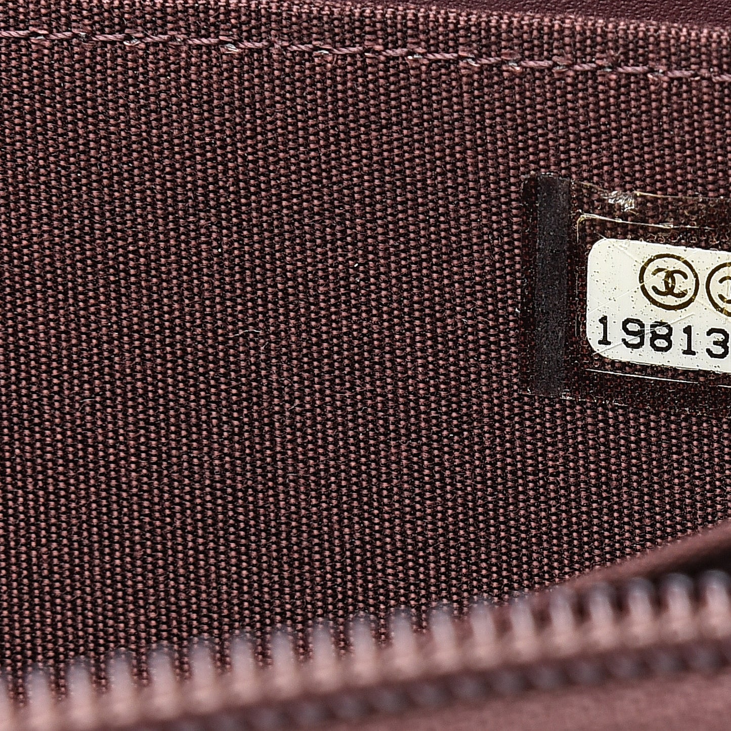 Caviar Small Timeless Zip Around Wallet Burgundy