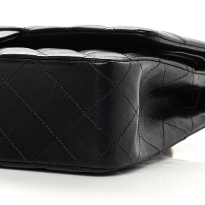 Chanel Lambskin Quilted Medium Double Flap Black 10 of 13