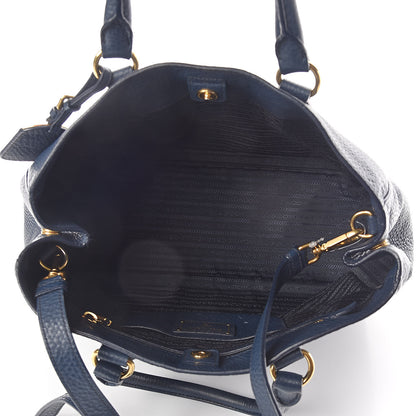 Prada Vitello Daino Tote Bluette 5 of 9