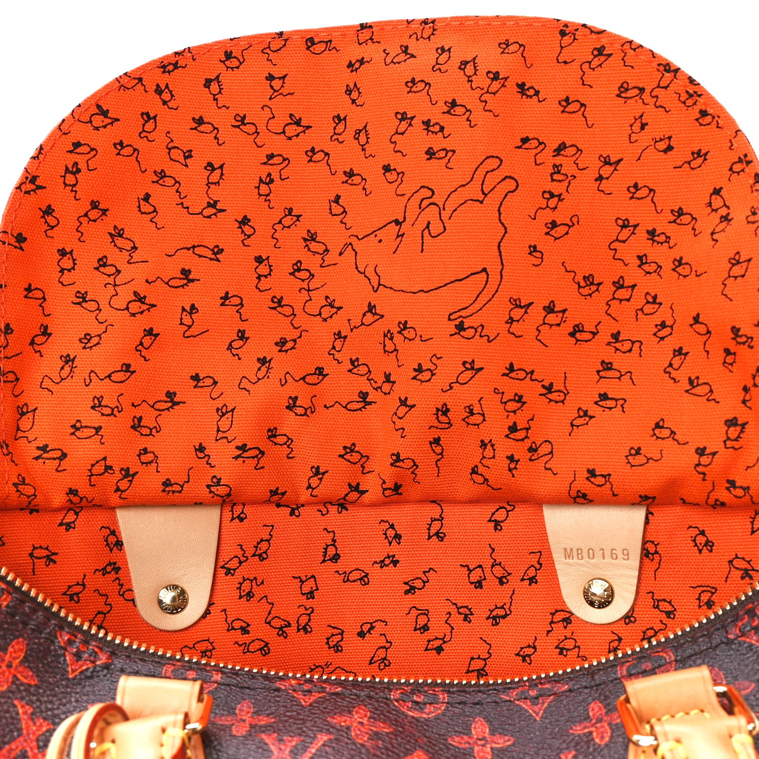 Louis Vuitton Catogram Speedy Bandouliere 30 Marron 13 of 13