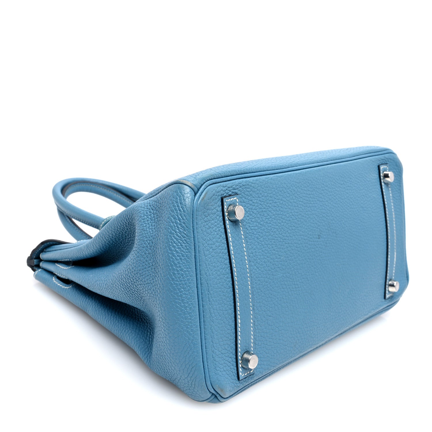 Hermes Togo Birkin 30 Blue Jean 4 of 12