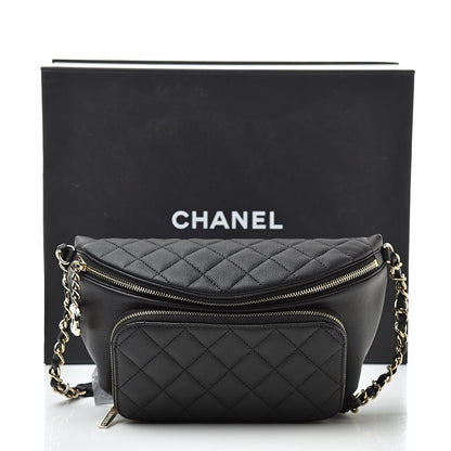 Chanel Caviar Quilted Business Affinity Waist Belt Bag Black 11 of 11