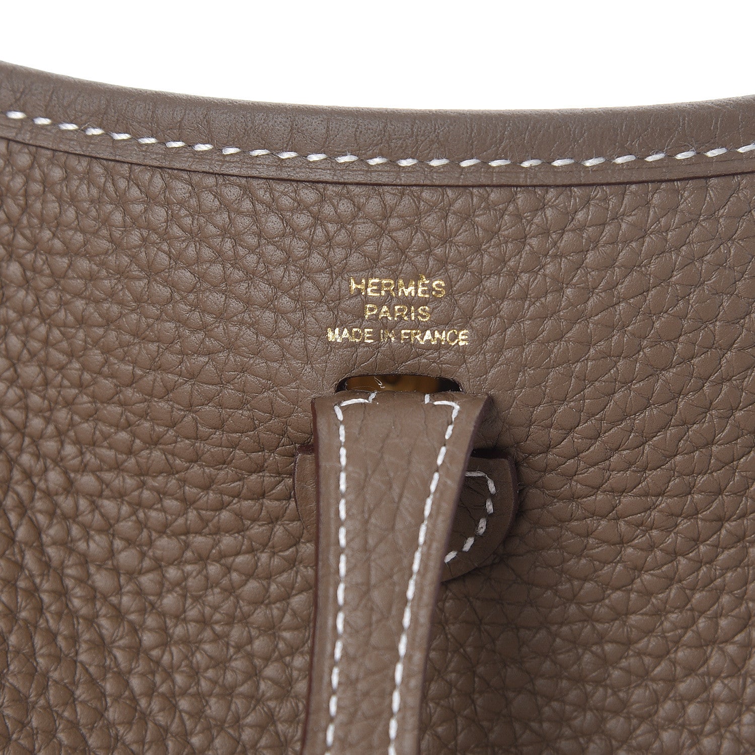 Hermes Taurillon Clemence Amazone Evelyne TPM Etoupe Bleu Indigo 6 of 12
