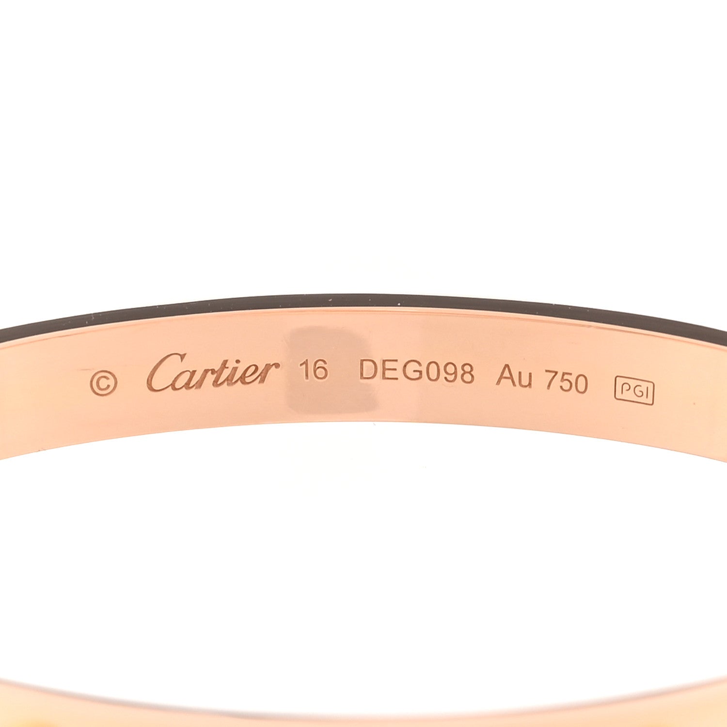 Cartier 18K Pink Gold LOVE Bracelet 16 4 of 5