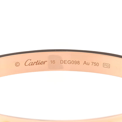 Cartier 18K Pink Gold LOVE Bracelet 16 4 of 5