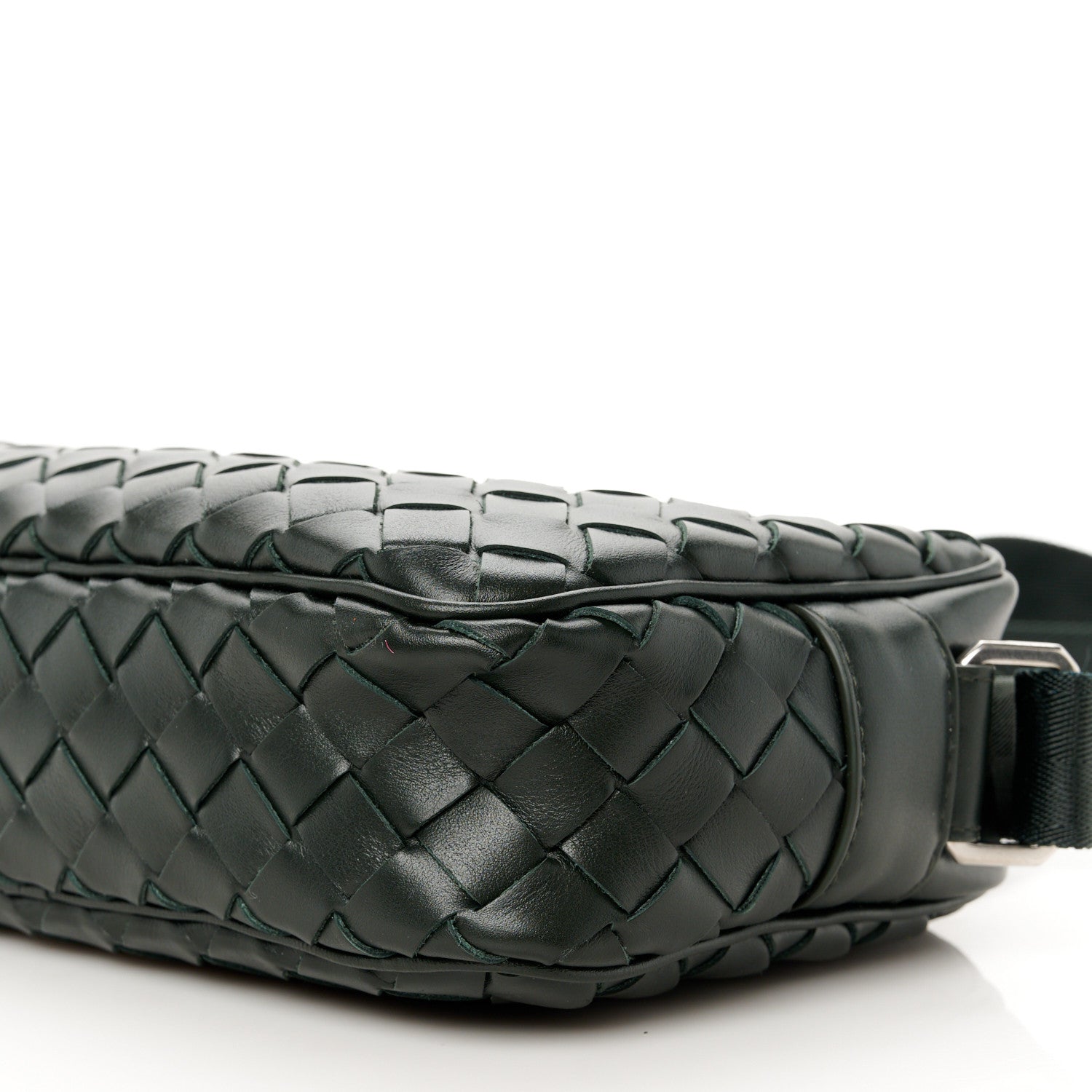 Bottega Veneta Calfskin Intrecciato Small Camera Bag Dark Green 11 of 11