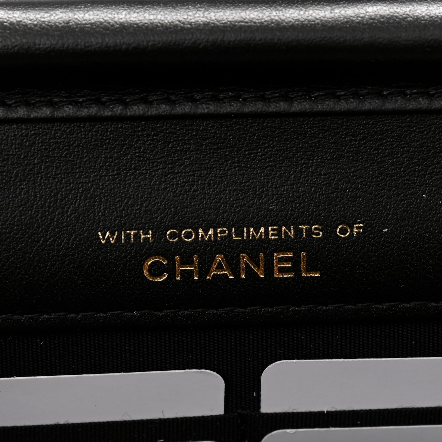 Lambskin Double Stitch Quilted Wallet On Chain WOC Black