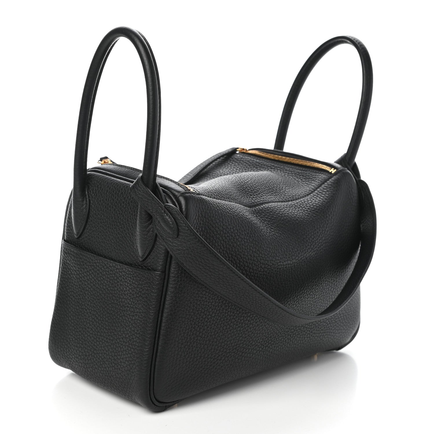 Hermes Taurillon Clemence Lindy 26 Black 3 of 8