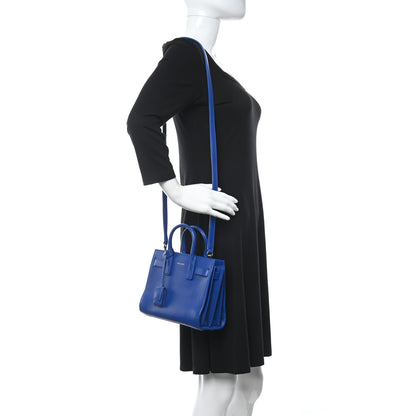 Saint Laurent Calfskin Nano Sac De Jour Royal Blue 2 of 9