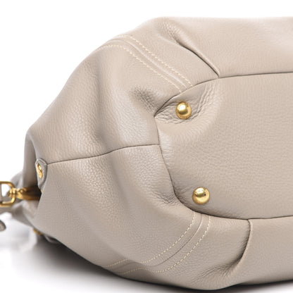Prada Vitello Daino Shoulder Bag Argilla 9 of 15