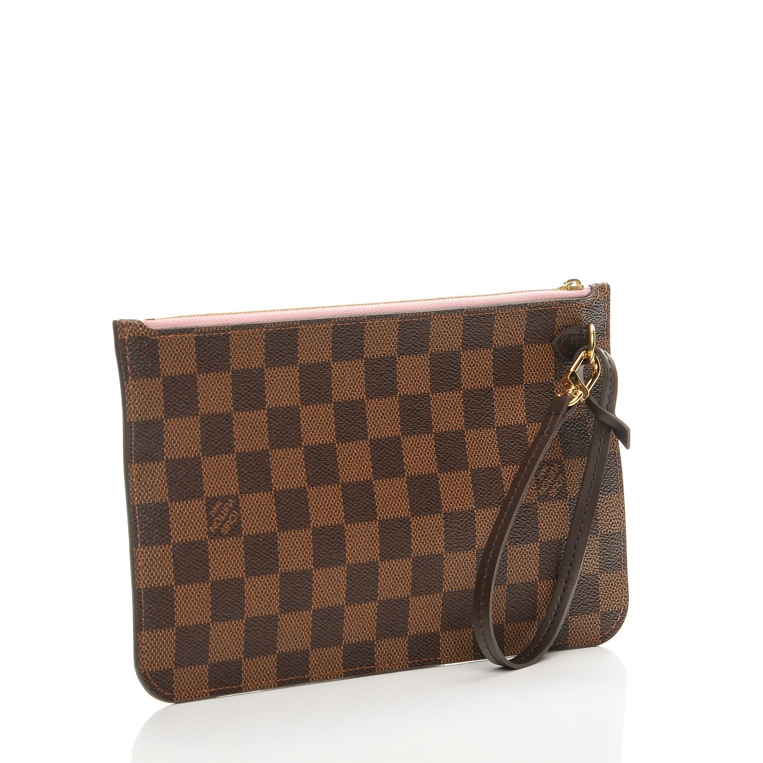 Louis Vuitton Damier Ebene Neverfull MM GM Pochette Rose Ballerine 3 of 8