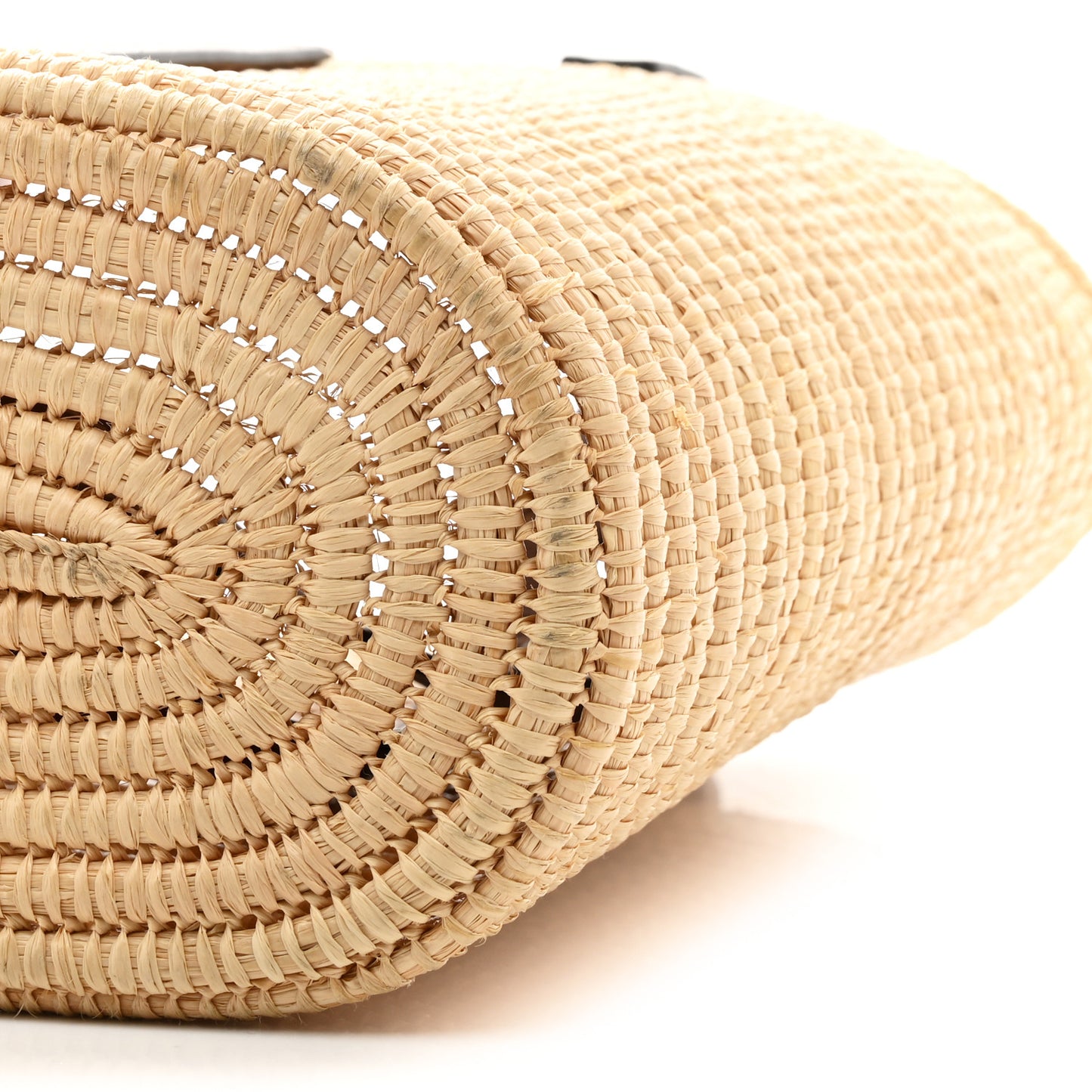 Raffia Small Square Basket Tote Bag Natural Tan