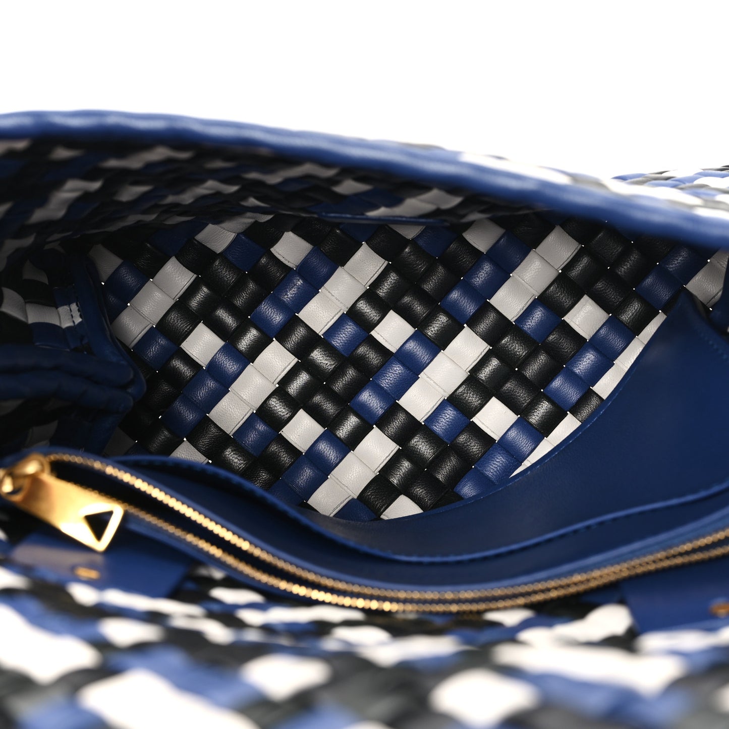 Nappa Intrecciato Patti Top Handle Bag  Cruise Multicolor