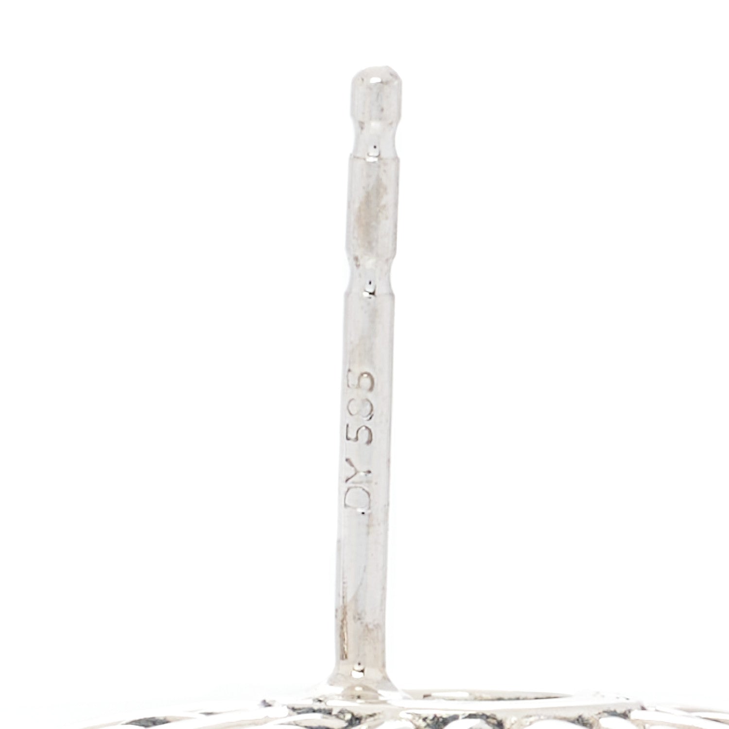 David Yurman Sterling Silver Diamond 16mm Starburst Earrings 4 of 5