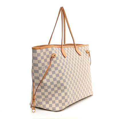 Louis Vuitton Damier Azur Neo Neverfull GM Rose Ballerine 3 of 9
