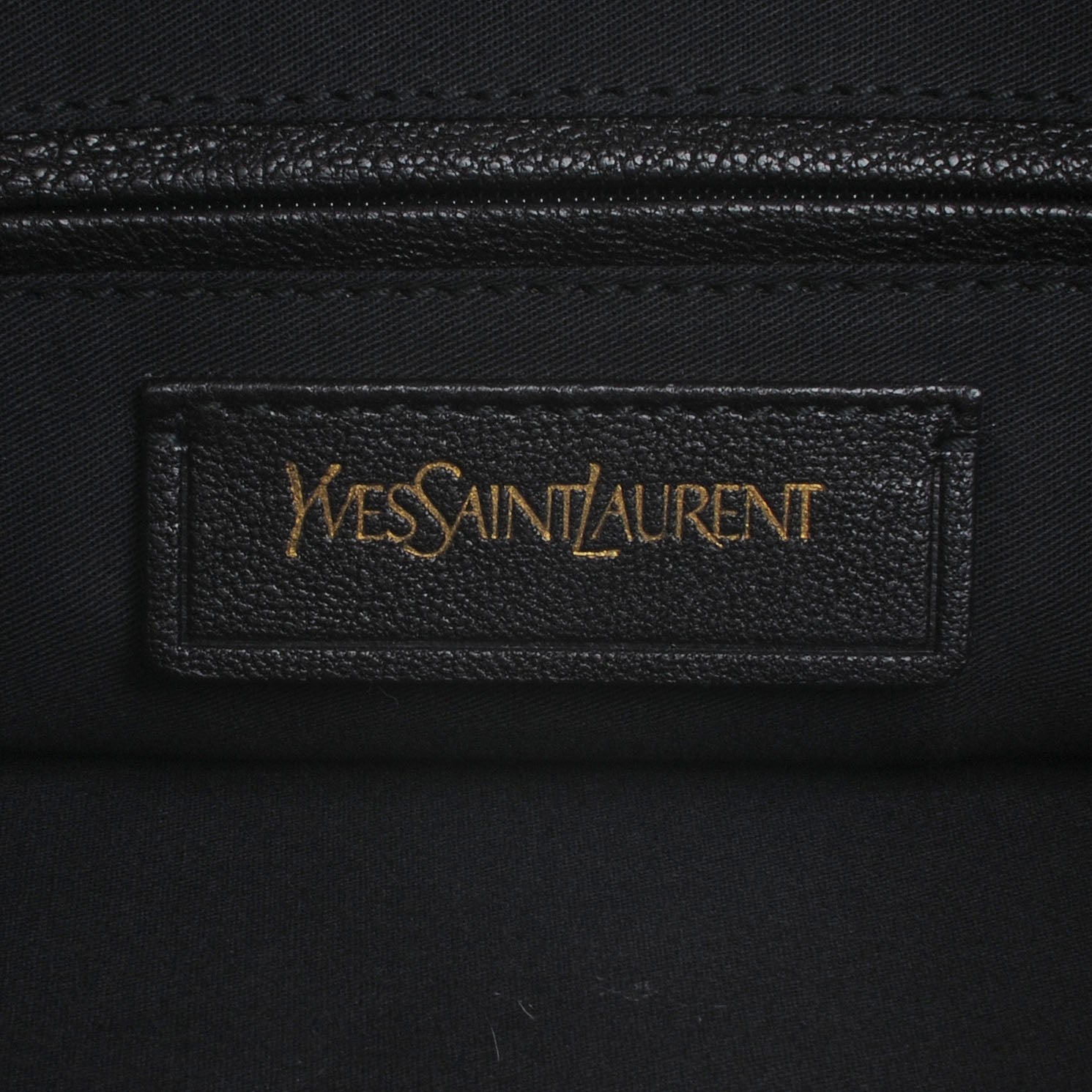 Saint Laurent Leather Medium Cabas Chyc Shoulder Bag Black 6 of 7