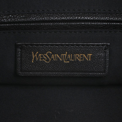 Saint Laurent Leather Medium Cabas Chyc Shoulder Bag Black 6 of 7