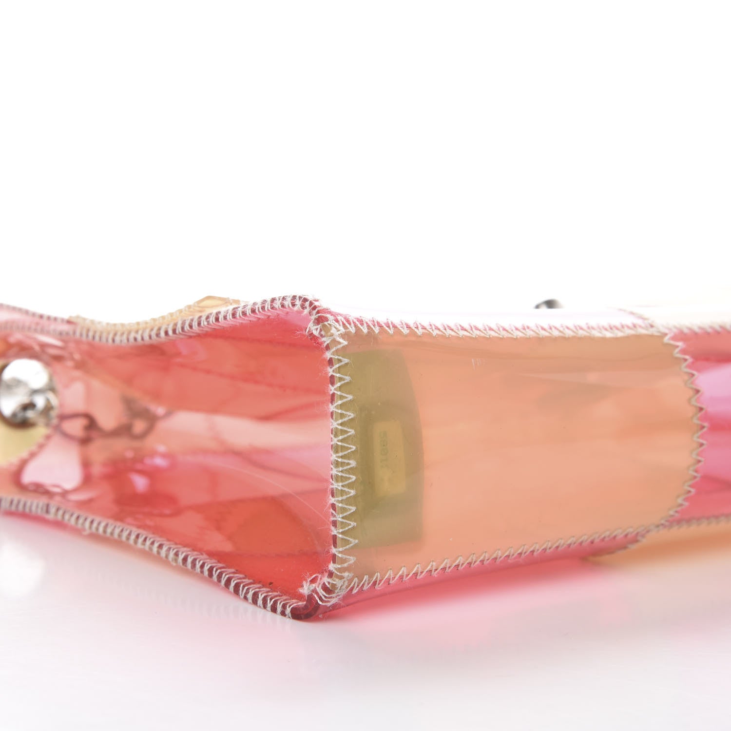 Chanel PVC Stitched Flap Beige Pink 8 of 11