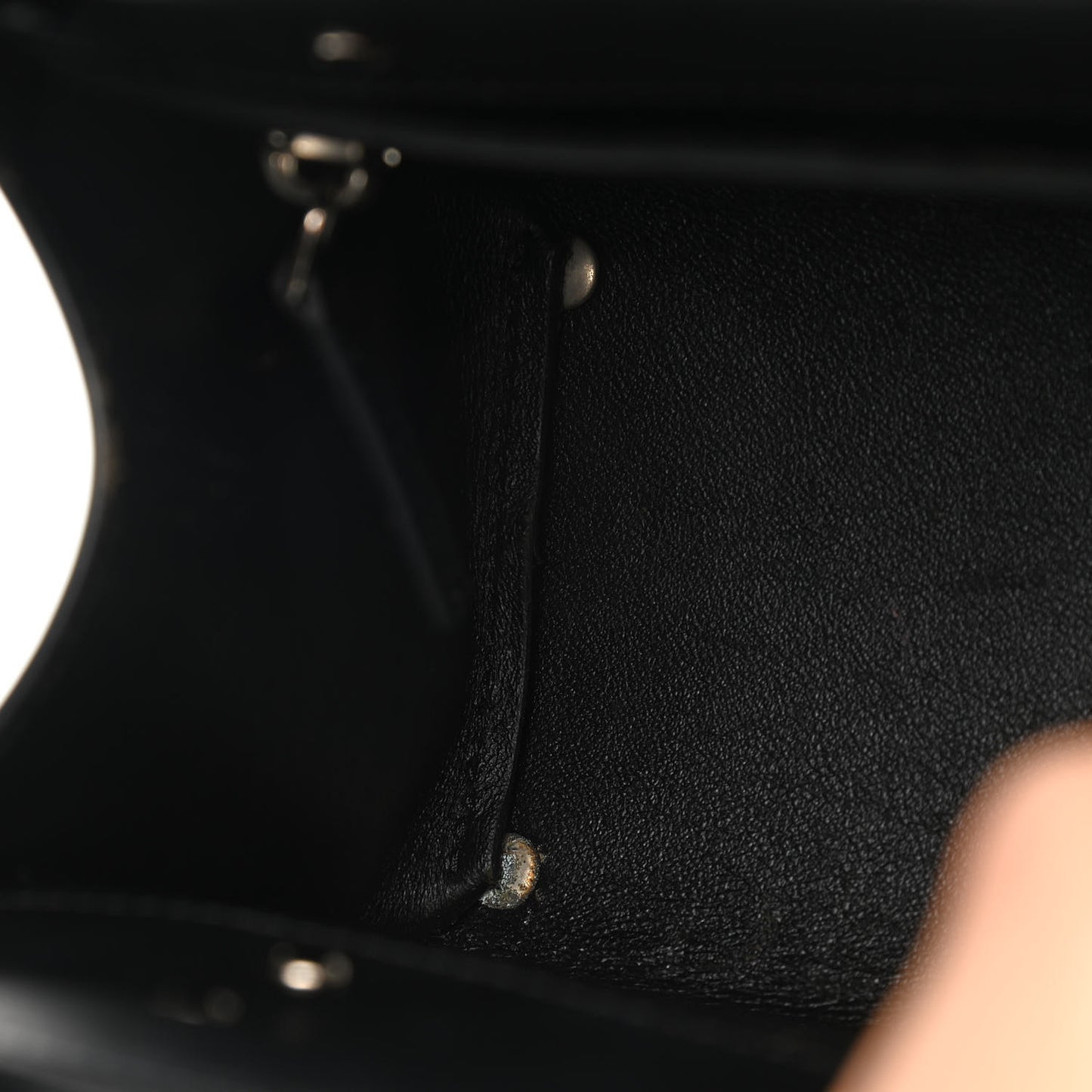 Smooth Calfskin Mini Horizon Satchel Black