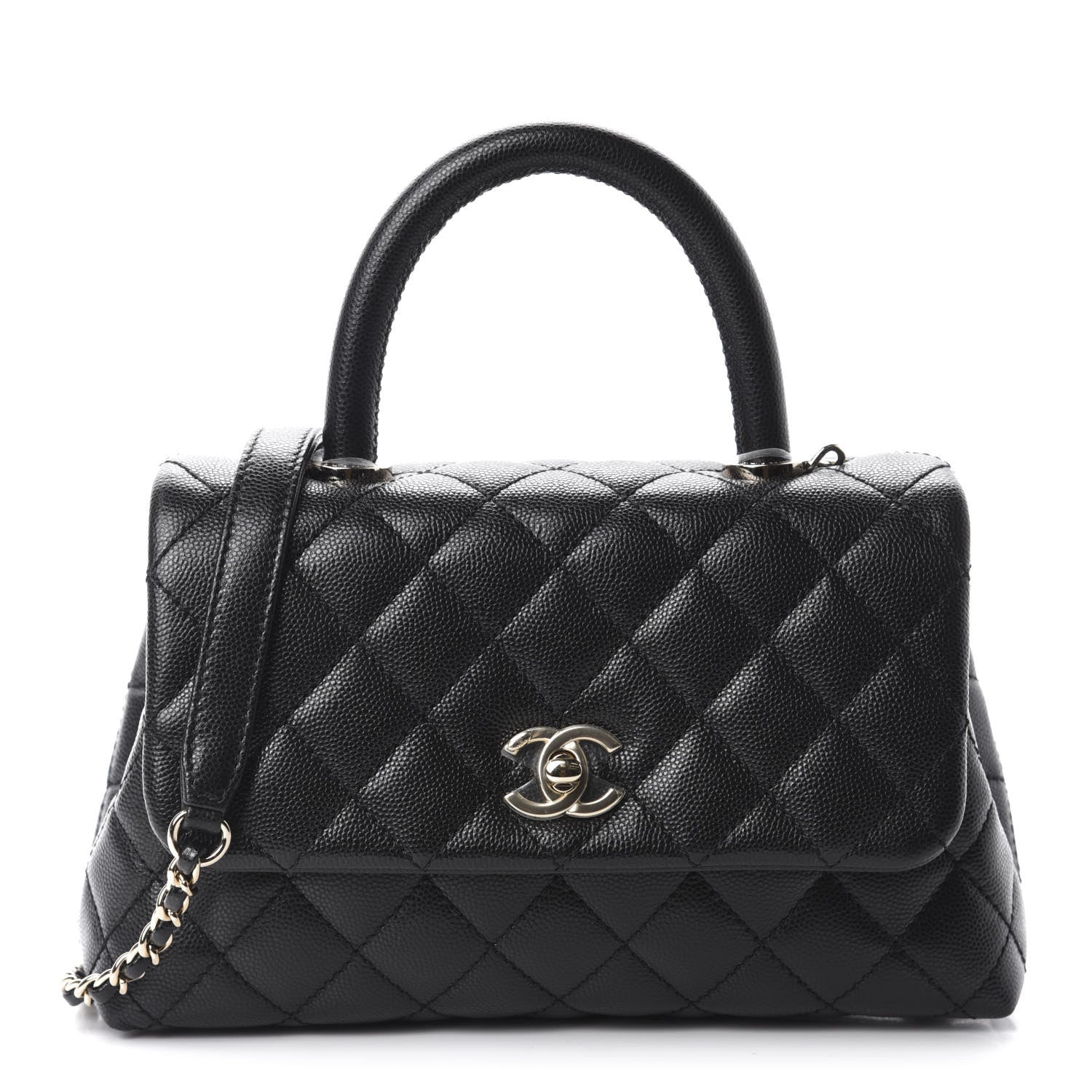 Chanel Caviar Quilted Mini Coco Handle Flap Black 1 of 11