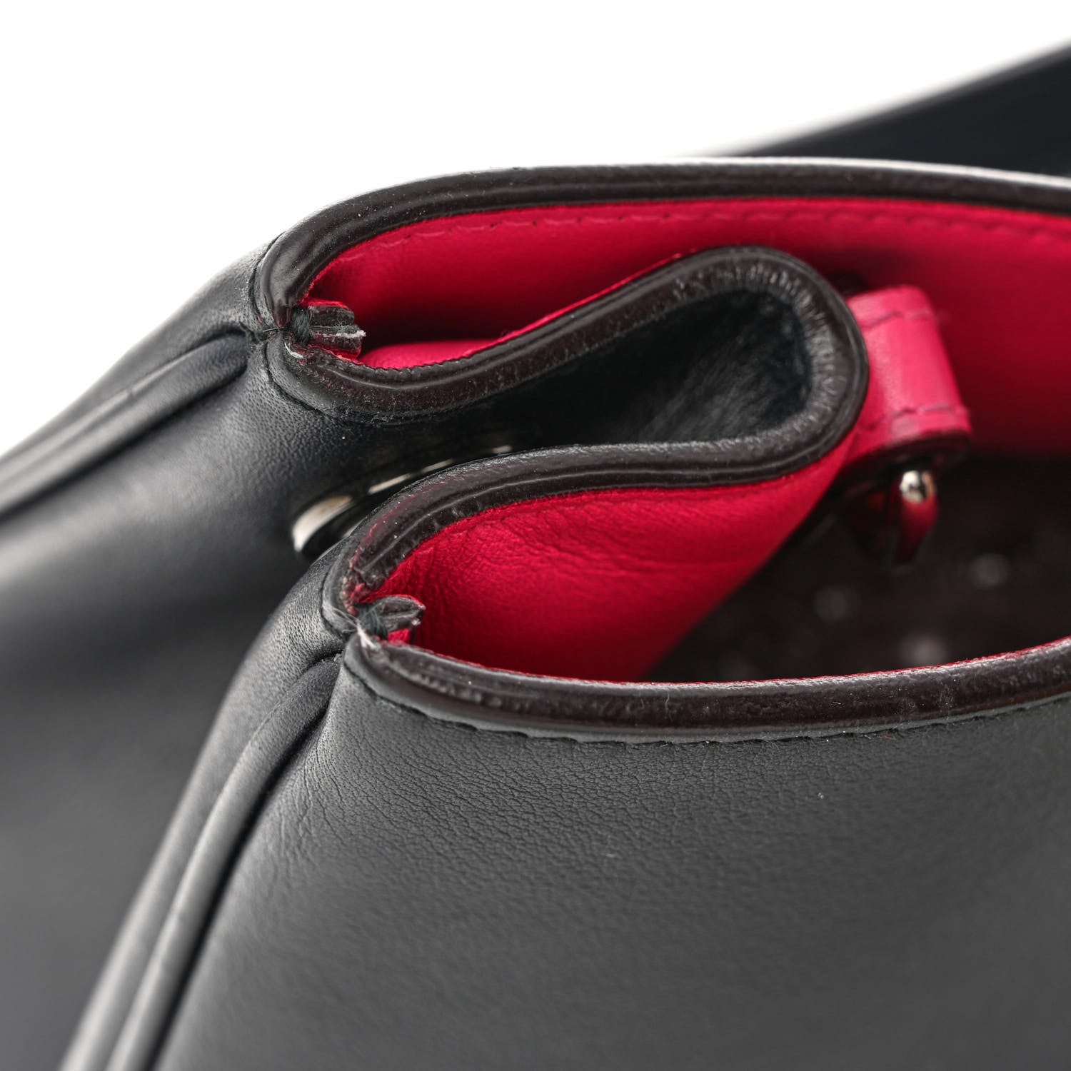 Christian Dior Smooth Calfskin Large Diorissimo Tote Black Rose Indien 13 of 21