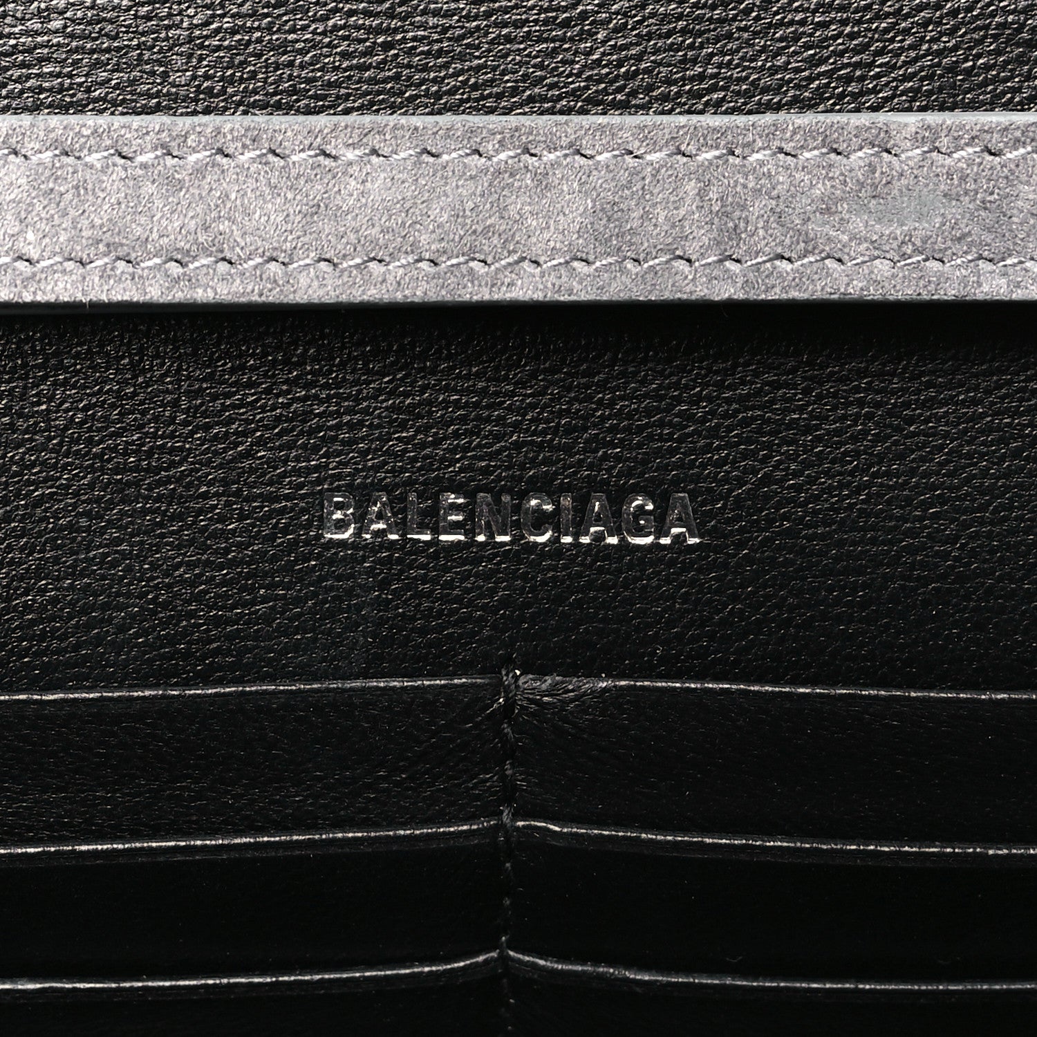 Balenciaga Strass Suede Allover Logo Hourglass Chain Bag Silver Black 6 of 10