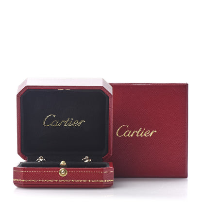 Cartier 18K Pink Yellow White Gold Diamond Trinity Stud Earrings 6 of 6