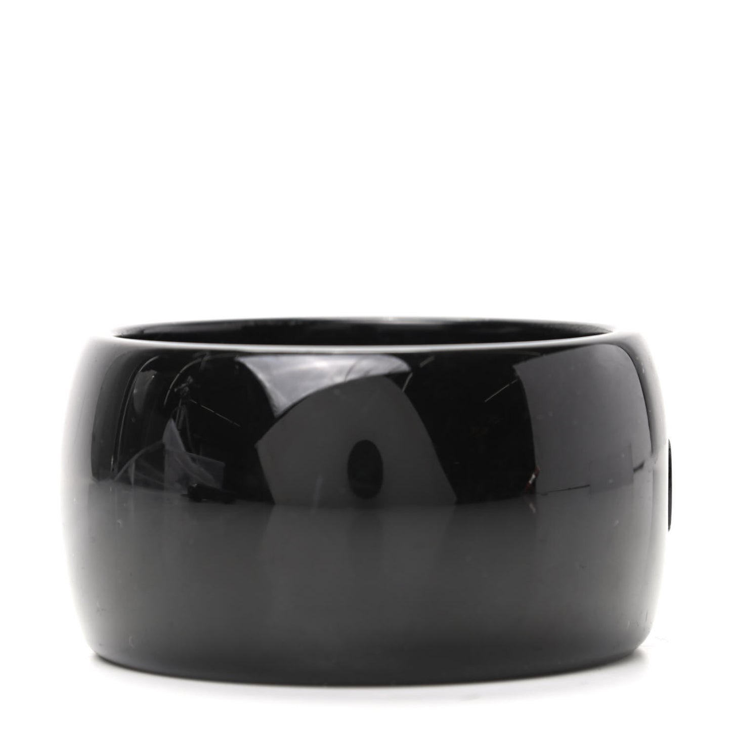 Resin CC Logo Bracelet Black