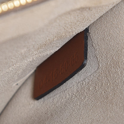 Chloe Suede Calfskin Patchwork Medium Faye Shoulder Bag Tobacco 7 of 8