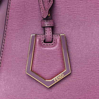 Fendi Vitello Elite Flamingo Petite 2Jours Tote Lilla Glicine 8 of 11