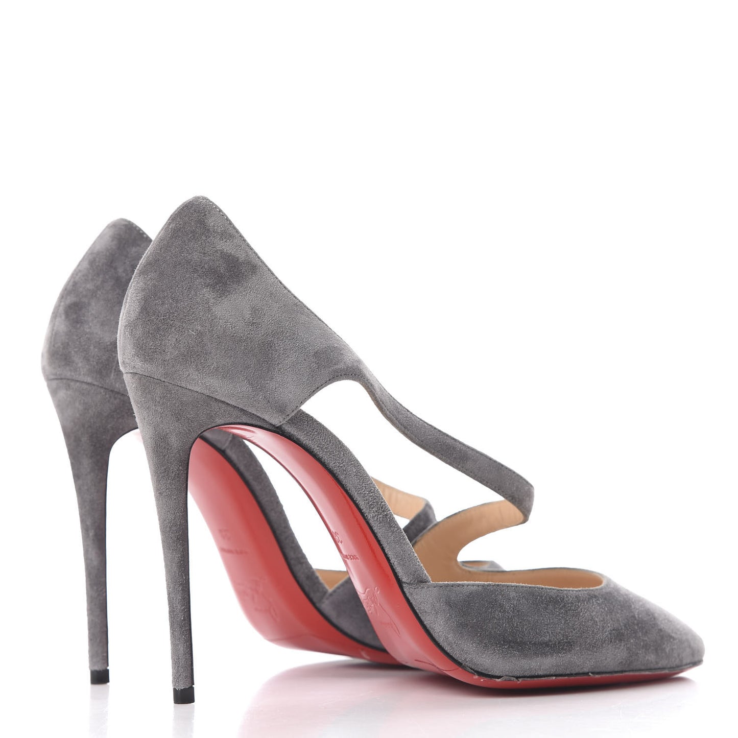 Veau Velours Catchy One 100 Pumps 38 Shadow