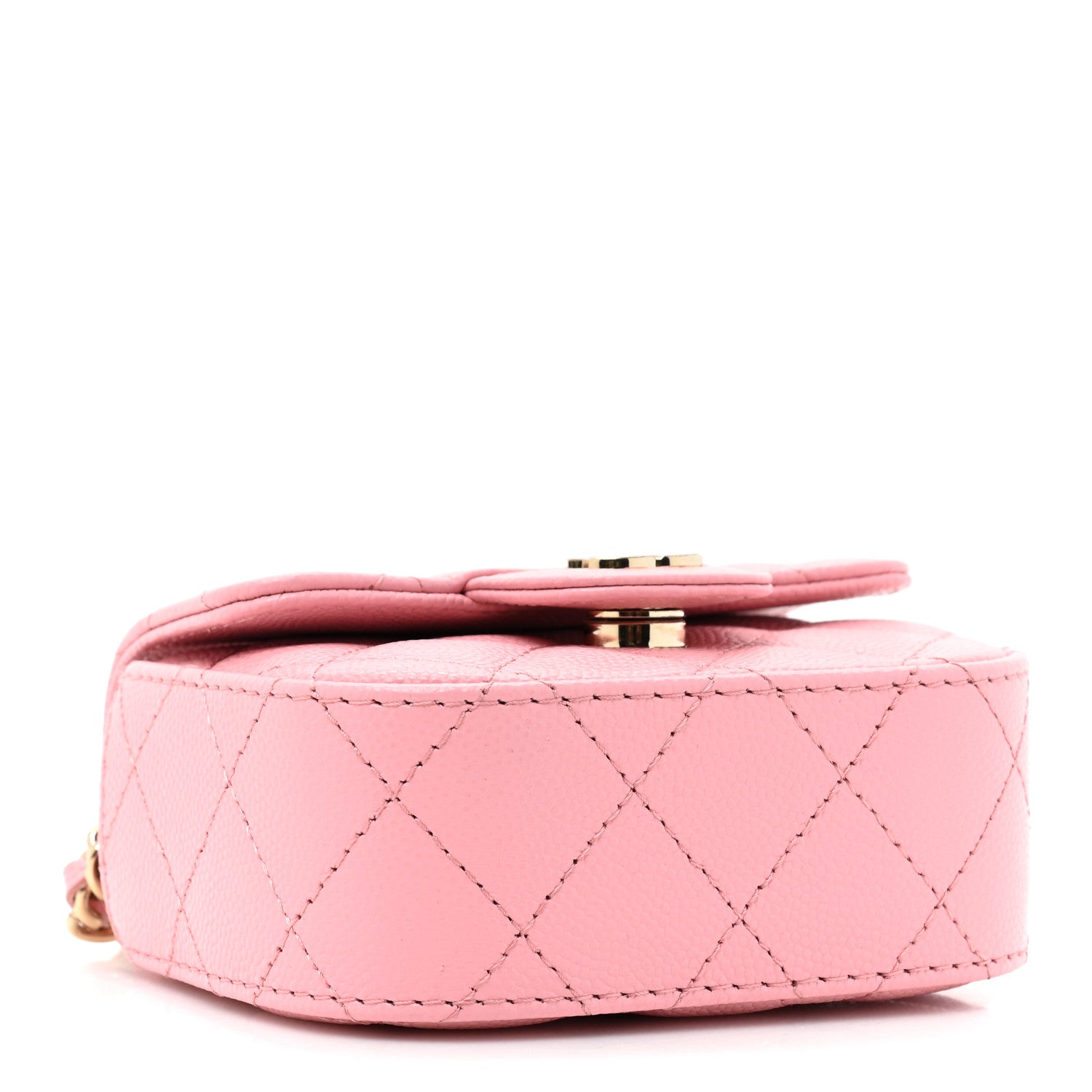 Chanel Caviar Quilted Mini Clutch With Chain Pink 4 of 11