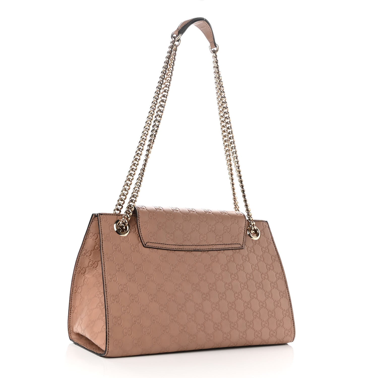 Gucci Guccissima Large Emily Chain Shoulder Bag Camelia 3 of 9