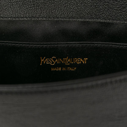Saint Laurent Calfskin Monogram Large Belle De Jour Clutch Black 6 of 11