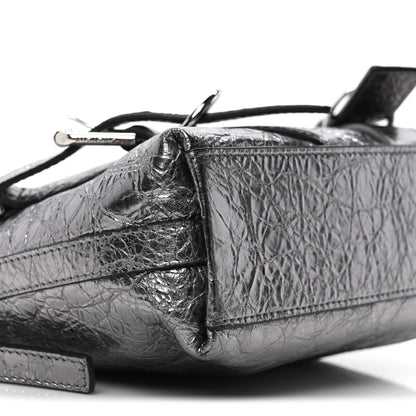 Givenchy Metallic Calfskin Small Voyou Bag Silver 9 of 10