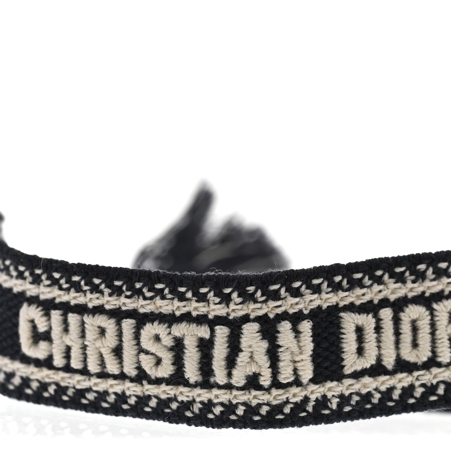 Christian Dior Woven Cotton J'Adior Friendship Bracelet Navy