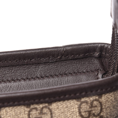 Gucci GG Plus Monogram Medium Flat Messenger Bag Dark Brown 12 of 13