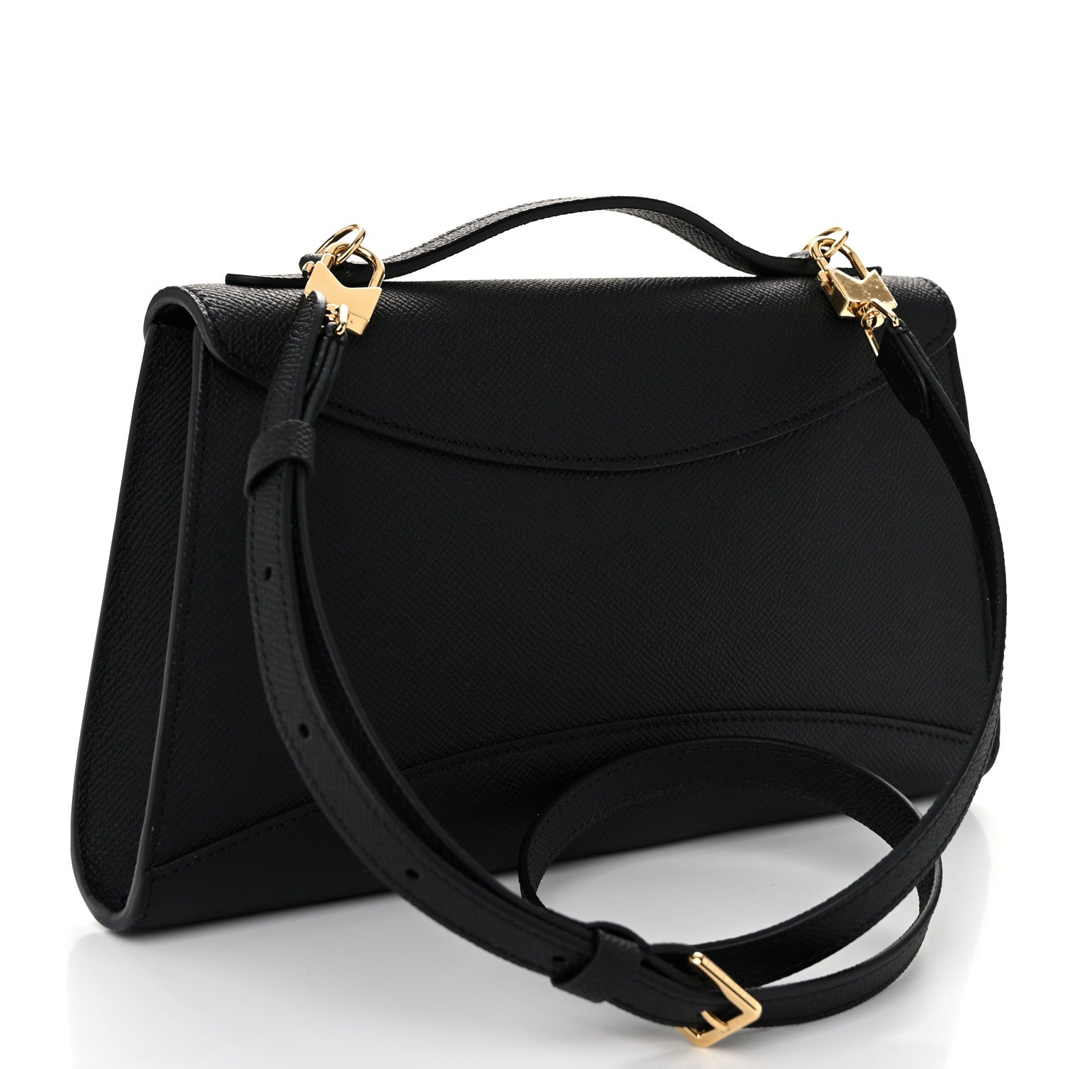 Moynat Carat Calfskin Gabrielle Clutch Black 3 of 10